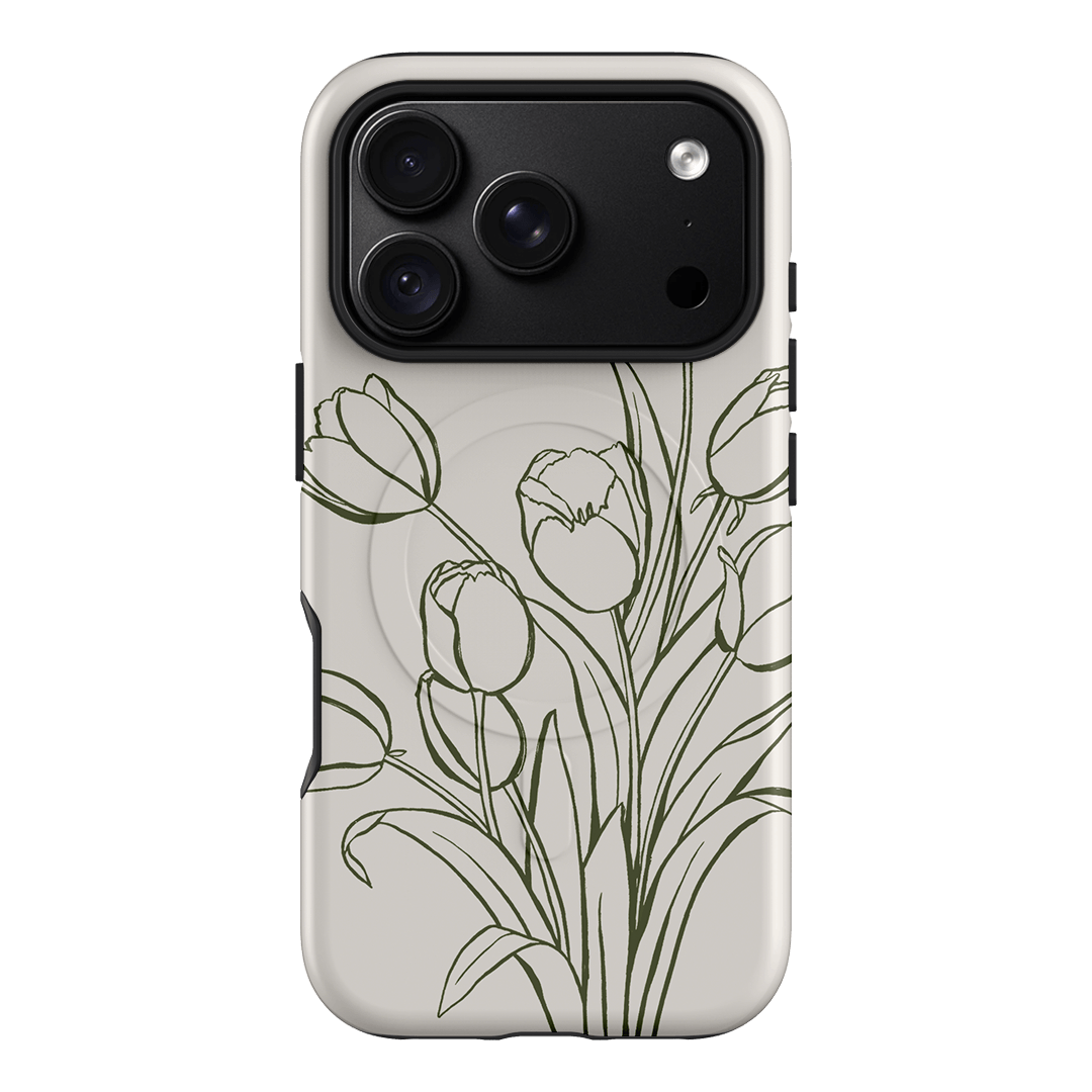 Inked Tulips Printed Phone Cases iPhone 18 Pro / Armoured MagSafe by Typoflora - The Dairy