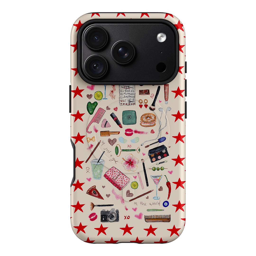 Just A Girl Printed Phone Cases iPhone 18 Pro / Armoured MagSafe by BG. Studio - The Dairy