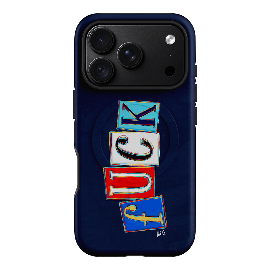 Lil Fcks Blue Printed Phone Cases iPhone 18 Pro / Armoured MagSafe by Margarbs Art - The Dairy