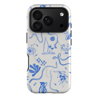 Mediterranean Wave Printed Phone Cases iPhone 18 Pro / Armoured MagSafe by Charlie Taylor - The Dairy