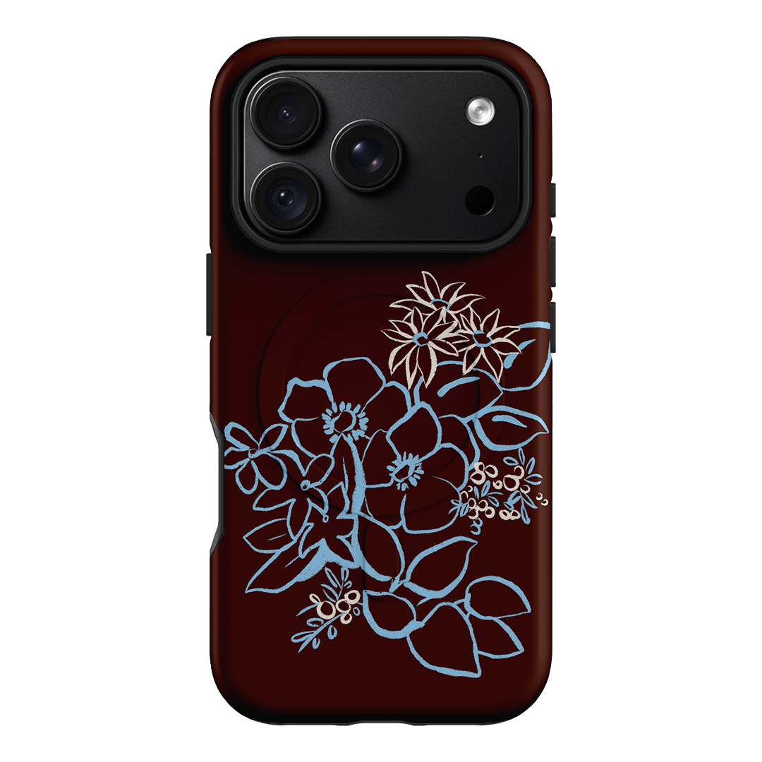 Mocha Posy Printed Phone Cases iPhone 18 Pro / Armoured MagSafe by Typoflora - The Dairy