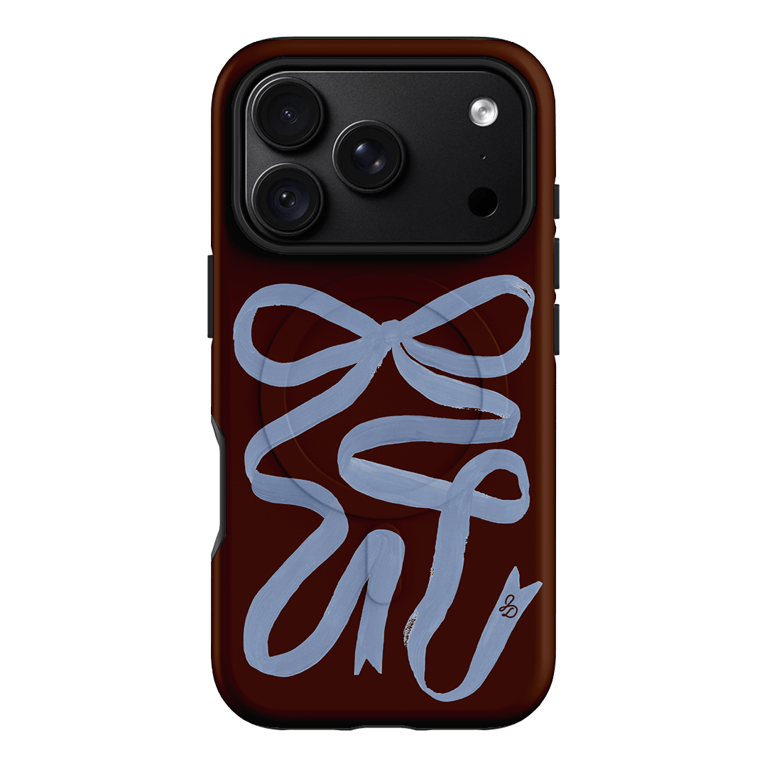 Mocha Ribbon Printed Phone Cases iPhone 18 Pro / Armoured MagSafe by Jasmine Dowling - The Dairy
