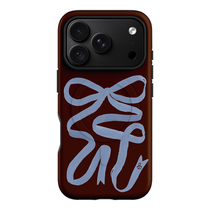 Mocha Ribbon Printed Phone Cases iPhone 18 Pro / Armoured MagSafe by Jasmine Dowling - The Dairy
