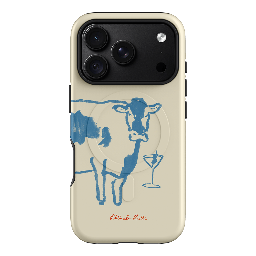 Mootini Blue Printed Phone Cases iPhone 18 Pro / Armoured MagSafe by Phthalo Ruth - The Dairy