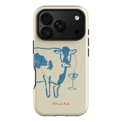 Mootini Blue Printed Phone Cases iPhone 18 Pro / Armoured MagSafe by Phthalo Ruth - The Dairy