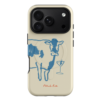 Mootini Blue Printed Phone Cases iPhone 18 Pro / Armoured MagSafe by Phthalo Ruth - The Dairy