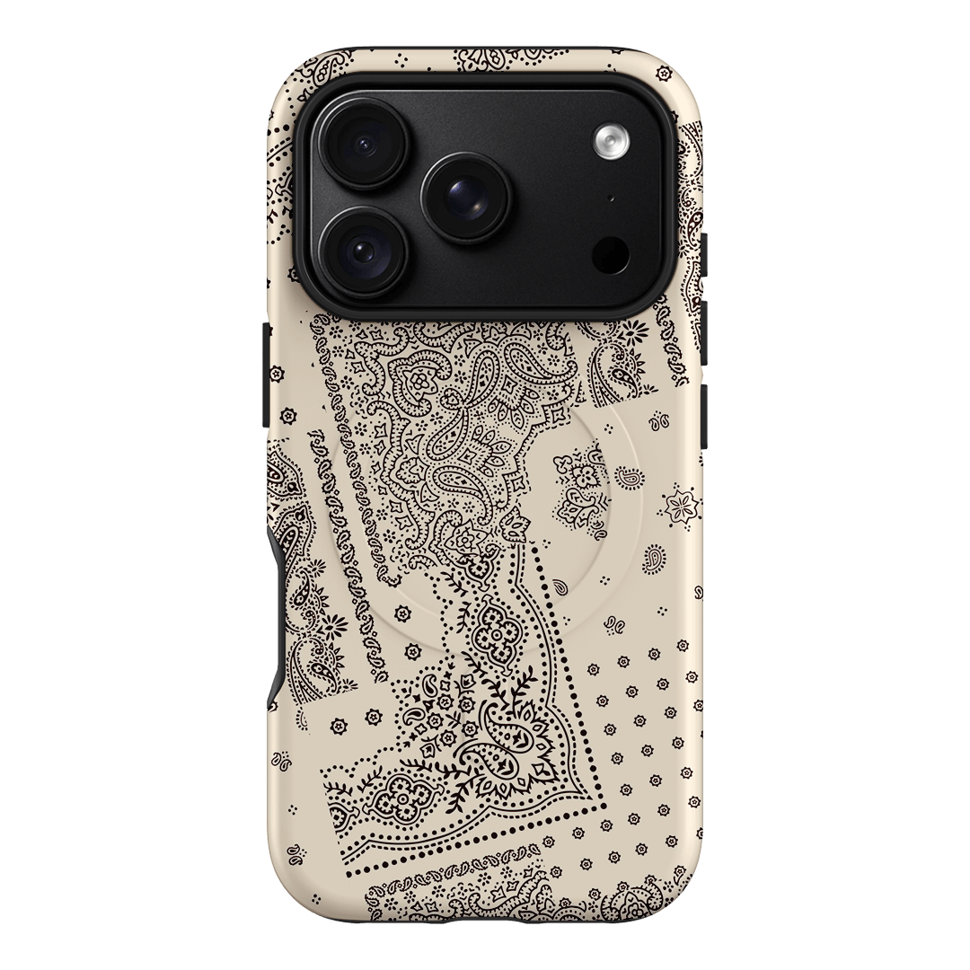 Paisley Ecru Printed Phone Cases iPhone 18 Pro / Armoured MagSafe by The Dairy - The Dairy