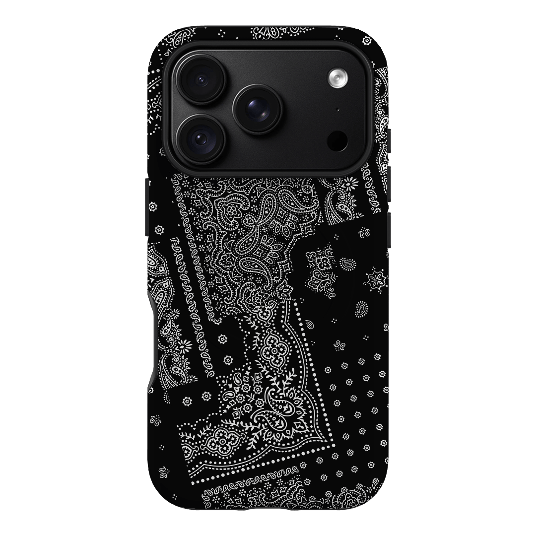 Paisley Noir Printed Phone Cases iPhone 18 Pro / Armoured MagSafe by The Dairy - The Dairy