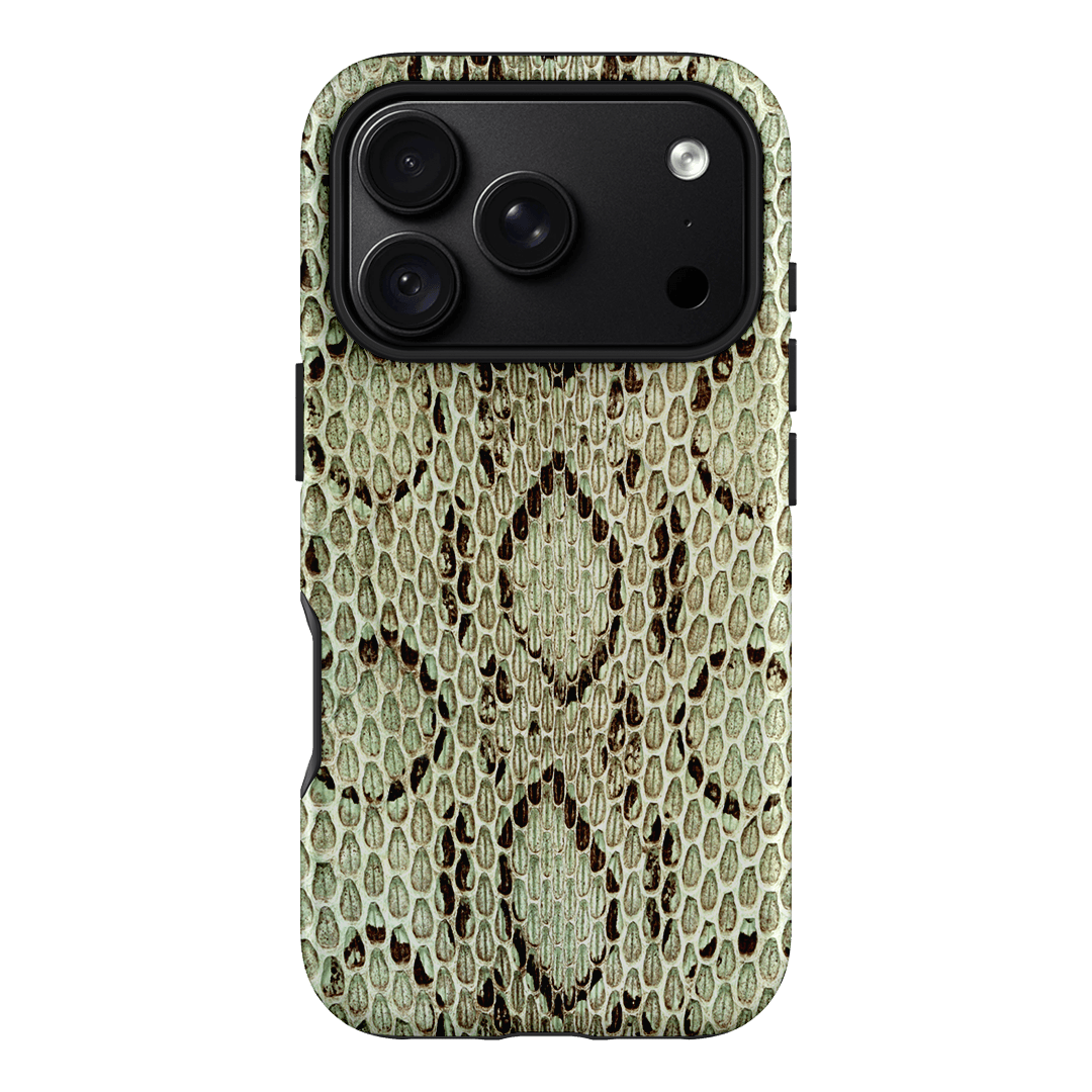 Pistachio Python Printed Phone Cases iPhone 18 Pro / Armoured MagSafe by The Dairy - The Dairy