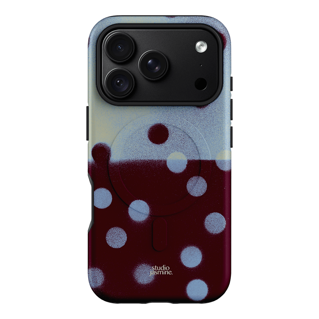 Plum Polka Dot Printed Phone Cases iPhone 18 Pro / Armoured MagSafe by Jasmine Dowling - The Dairy
