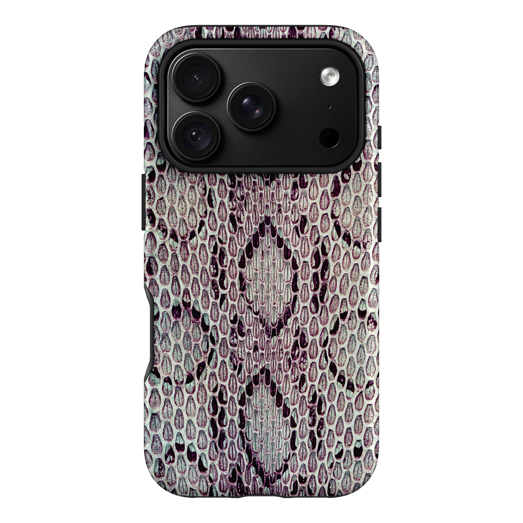 Plum Python Printed Phone Cases iPhone 18 Pro / Armoured MagSafe by The Dairy - The Dairy