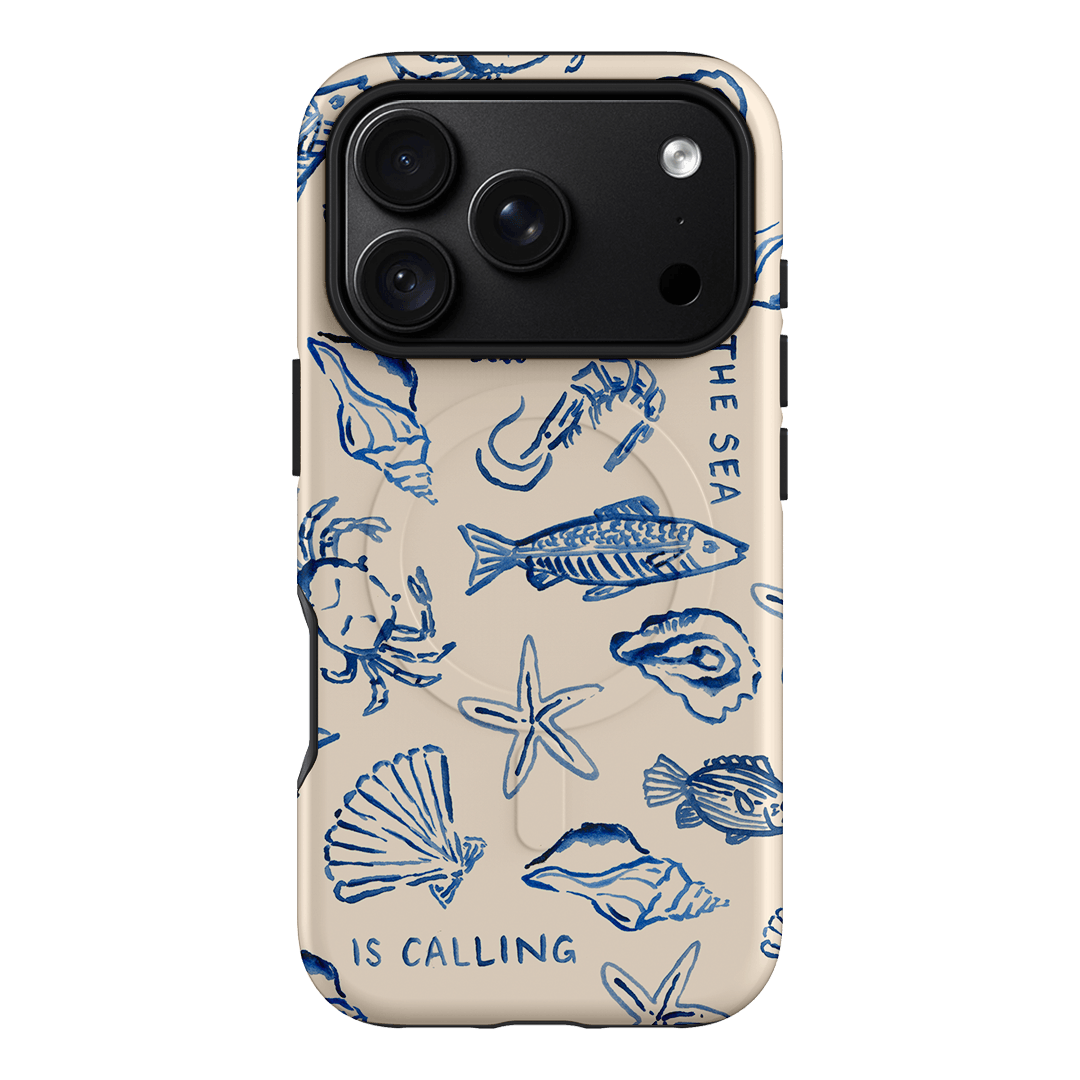 Sea Call Printed Phone Cases iPhone 18 Pro / Armoured MagSafe by Cass Deller - The Dairy