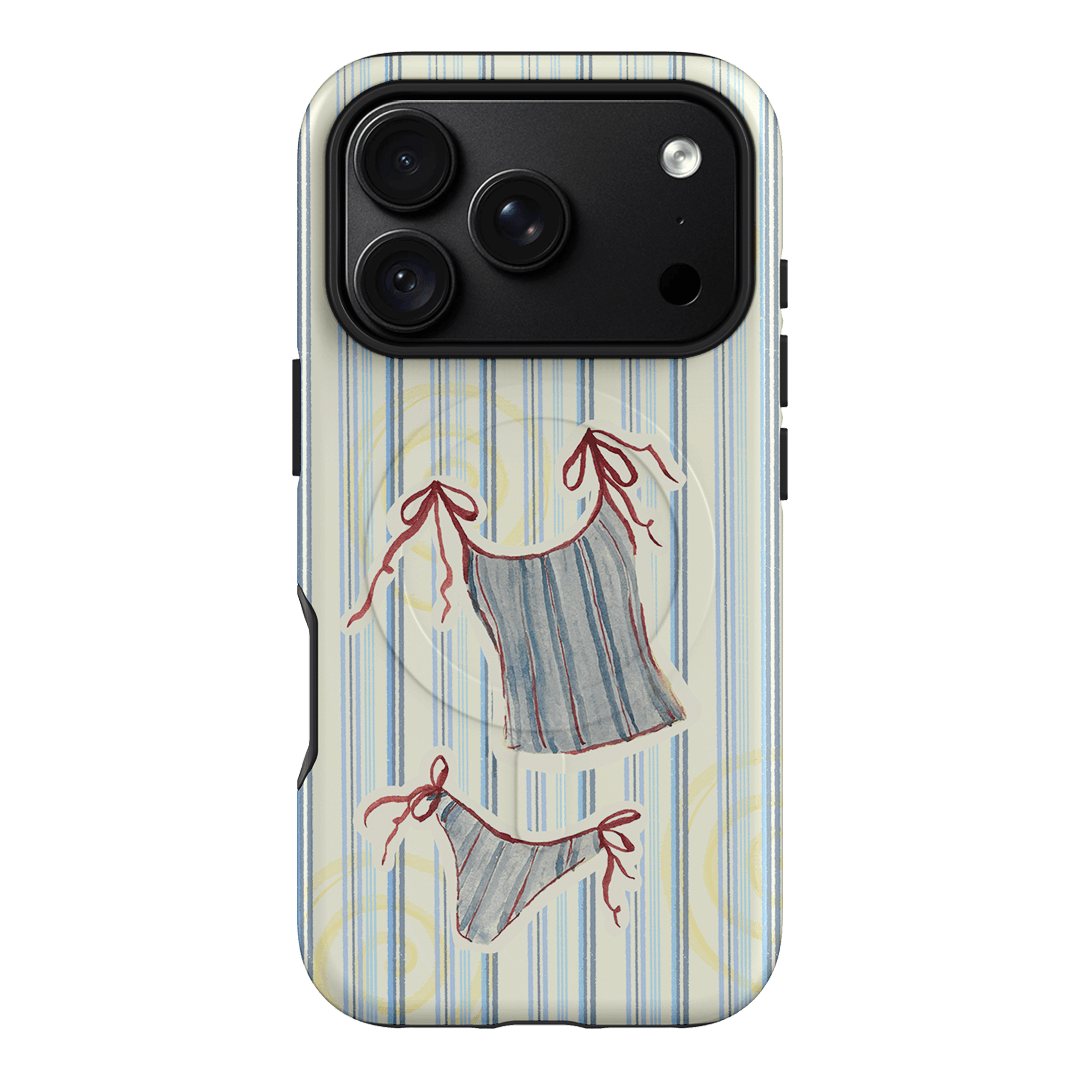 Stripe Tankini Printed Phone Cases iPhone 18 Pro / Armoured MagSafe by Kayla Carr - The Dairy