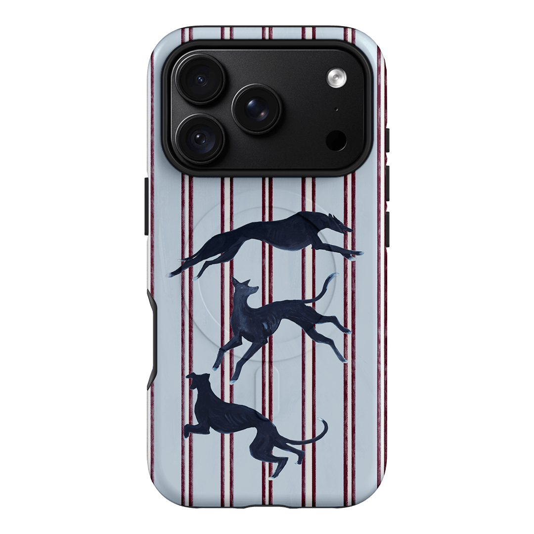 Stripey Hounds Printed Phone Cases iPhone 18 Pro / Armoured MagSafe by Lisa Hu - The Dairy