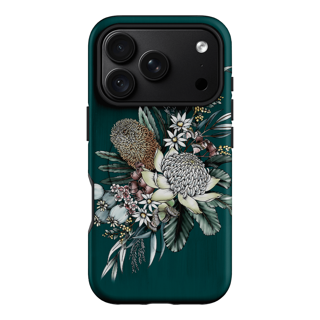Teal Native Printed Phone Cases iPhone 18 Pro / Armoured MagSafe by Typoflora - The Dairy