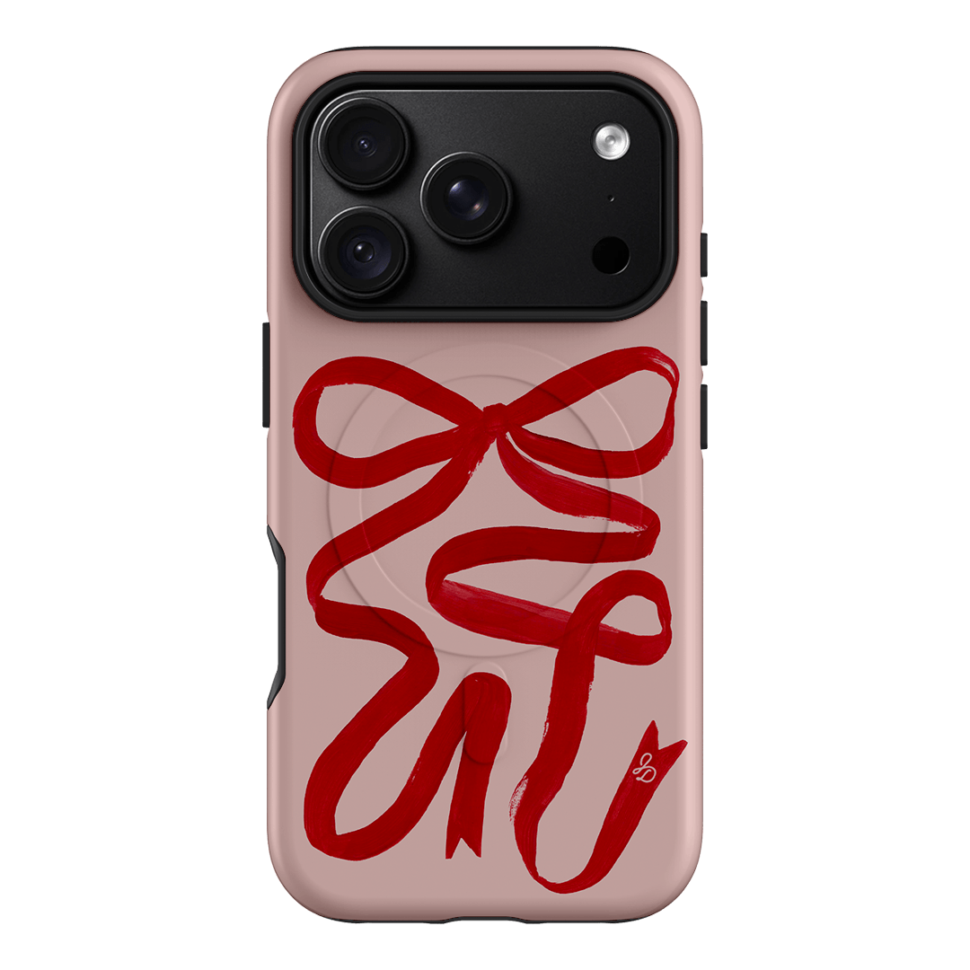 Valentine Ribbon Printed Phone Cases iPhone 18 Pro / Armoured MagSafe by Jasmine Dowling - The Dairy