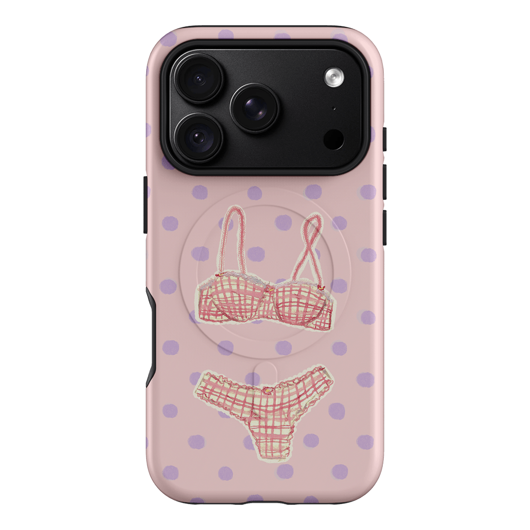 Vintage Gingham Printed Phone Cases iPhone 18 Pro / Armoured MagSafe by Kayla Carr - The Dairy