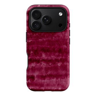 Watercolour Stripes Burgundy Printed Phone Cases iPhone 18 Pro / Armoured MagSafe by The Dairy - The Dairy