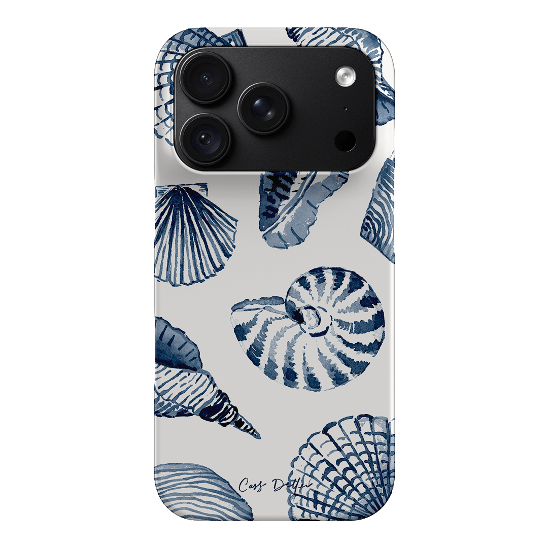 Blue Shells Printed Phone Cases iPhone 18 Pro / Snap by Cass Deller - The Dairy