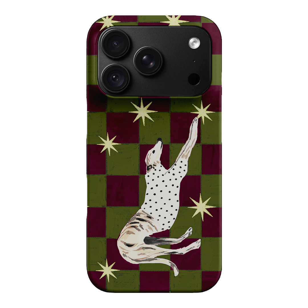 Check Greyhound Green Printed Phone Cases iPhone 18 Pro / Snap by Lisa Hu - The Dairy