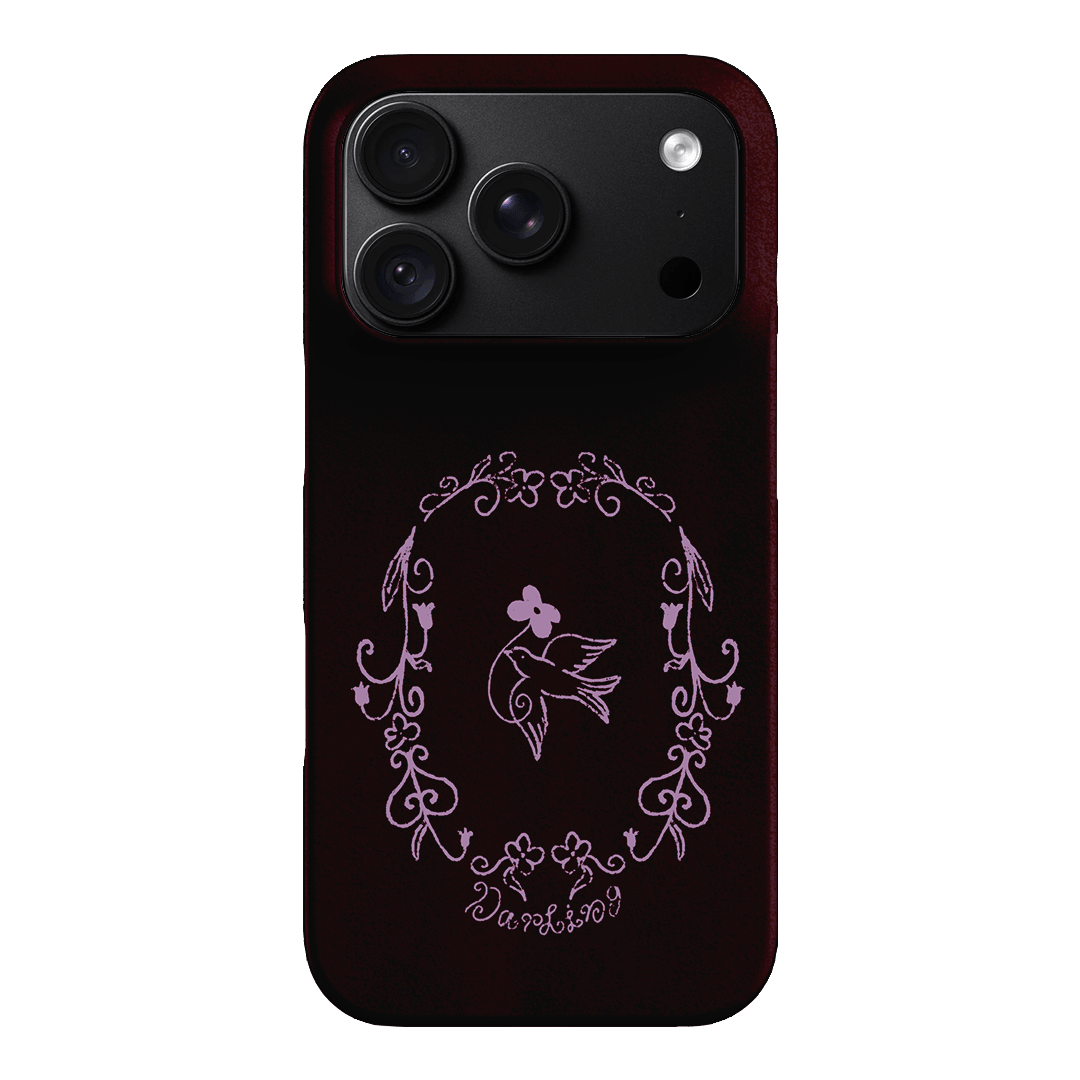 Darling Burgundy Printed Phone Cases by The Dairy - The Dairy