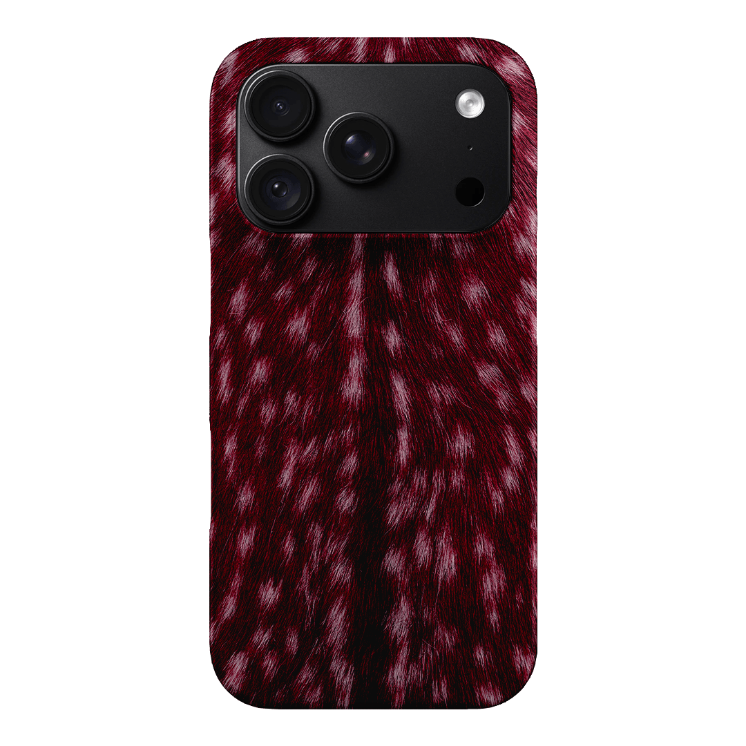 Fawn Burgundy Printed Phone Cases iPhone 18 Pro / Snap by The Dairy - The Dairy