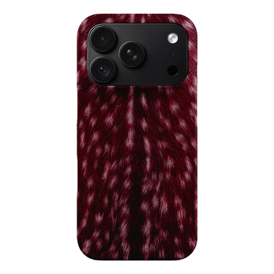 Fawn Burgundy Printed Phone Cases iPhone 18 Pro / Armoured by The Dairy - The Dairy
