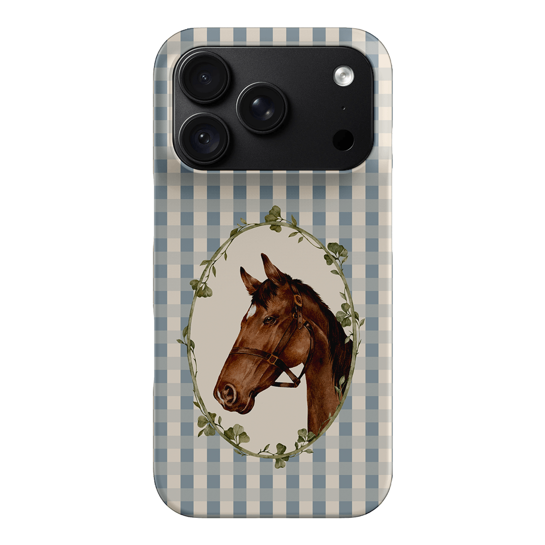 Gingham Horse Printed Phone Cases iPhone 18 Pro / Snap by Kasiags Art - The Dairy