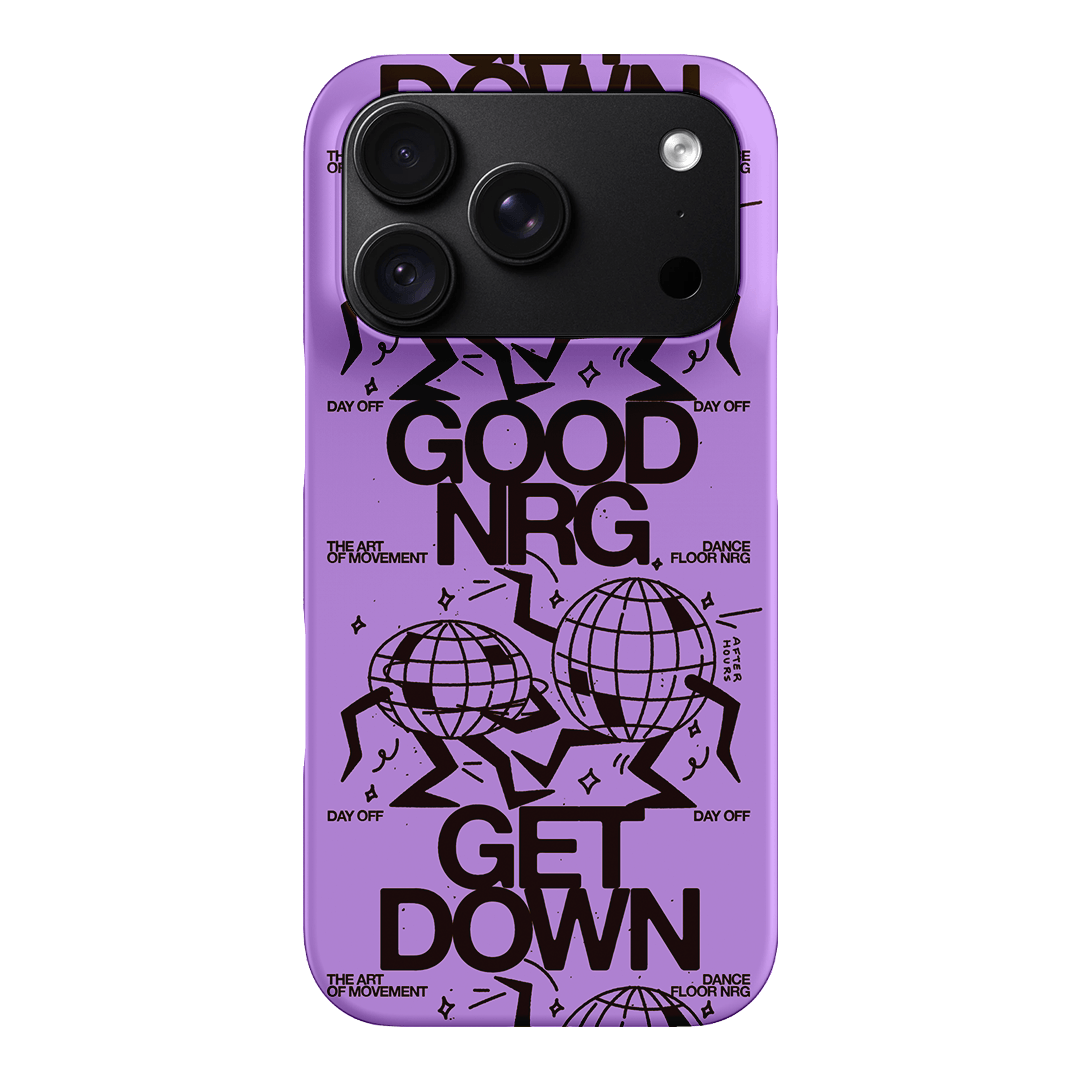 Good Energy in Purple Printed Phone Cases iPhone 18 Pro / Snap by After Hours - The Dairy