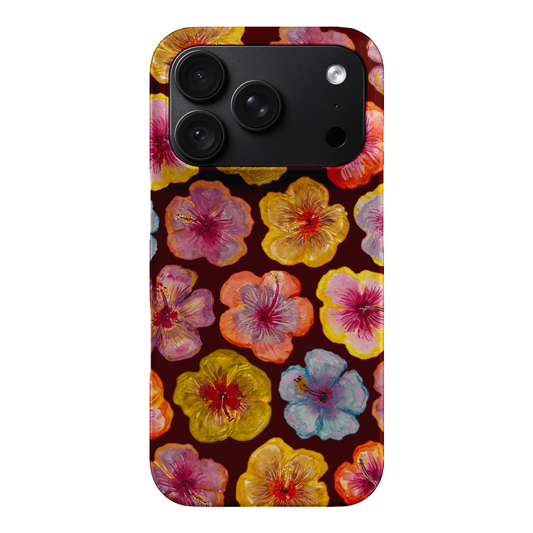 Hibiscus Holiday Rouge Printed Phone Cases iPhone 18 Pro / Snap by BG. Studio - The Dairy