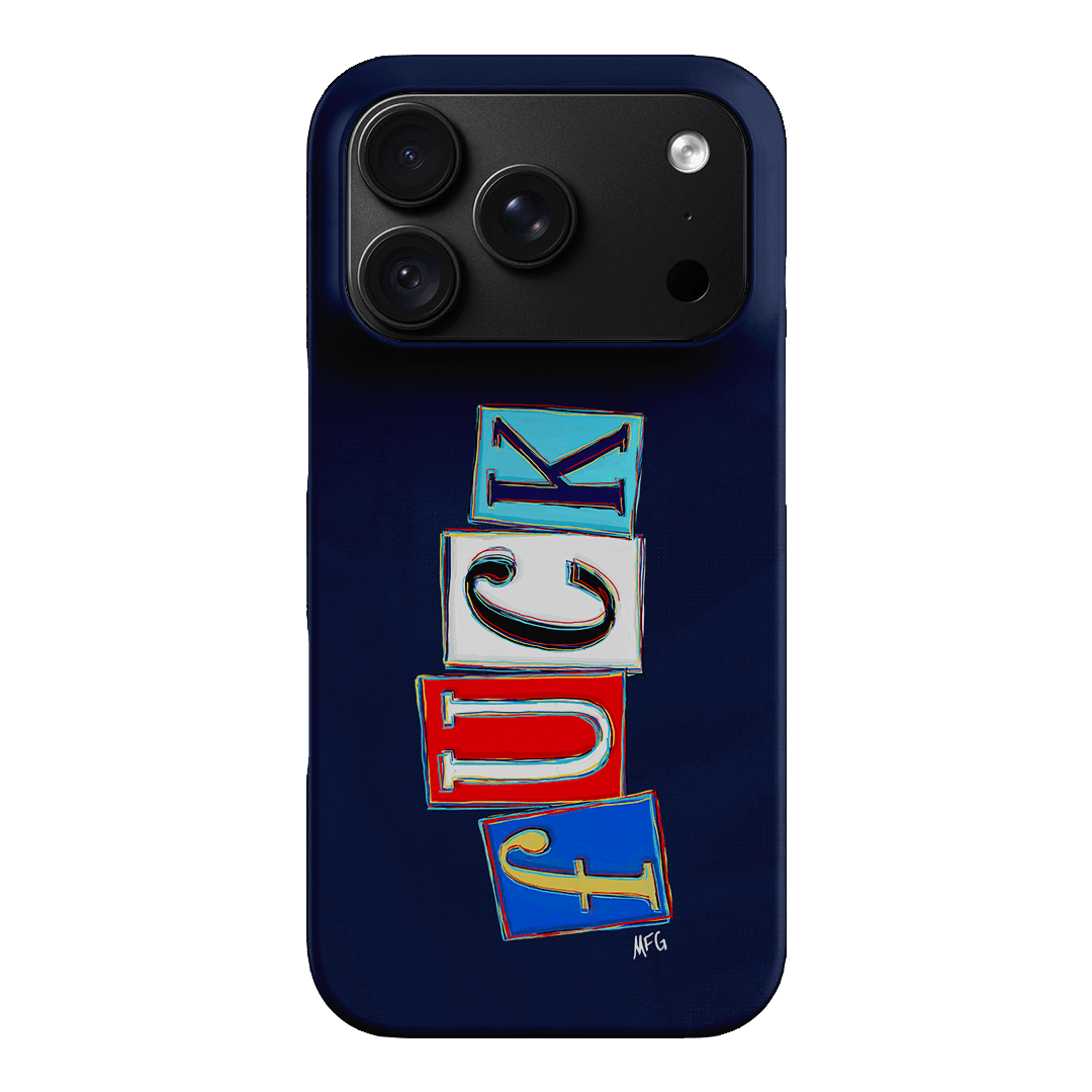 Lil Fcks Blue Printed Phone Cases iPhone 18 Pro / Snap by Margarbs Art - The Dairy