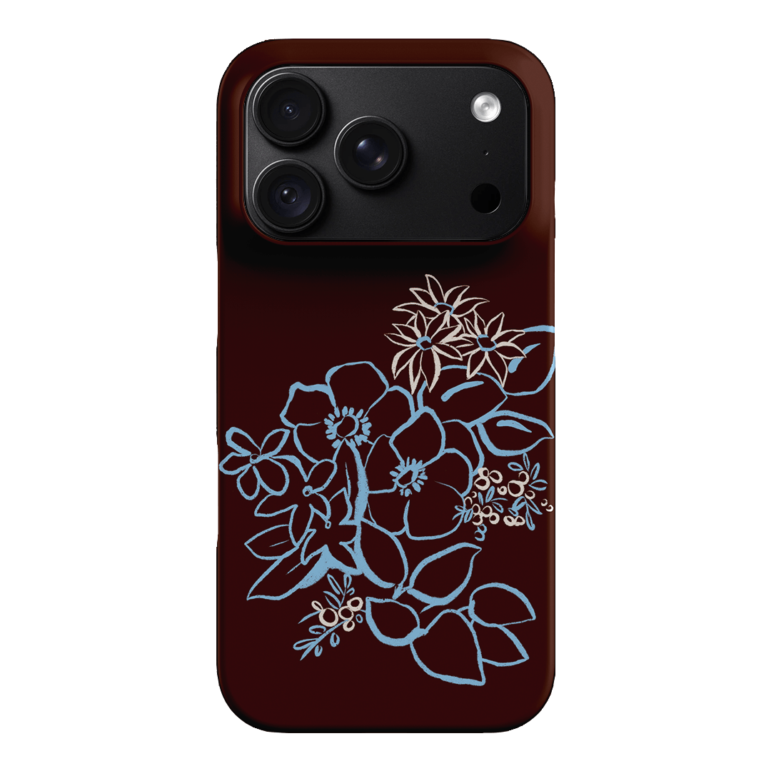 Mocha Posy Printed Phone Cases iPhone 18 Pro / Snap by Typoflora - The Dairy