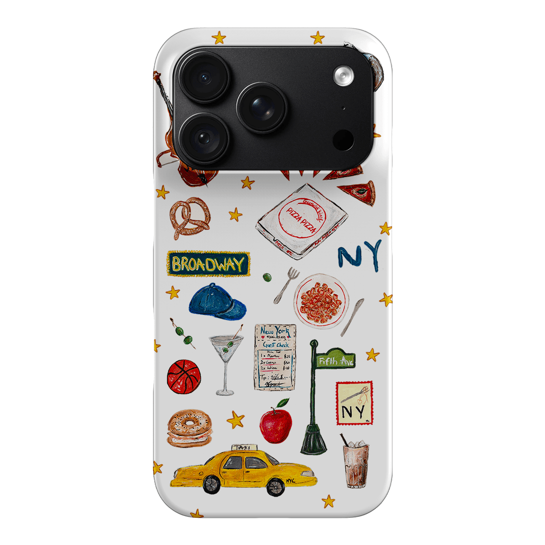 NYC White Printed Phone Cases iPhone 18 Pro / Snap by BG. Studio - The Dairy