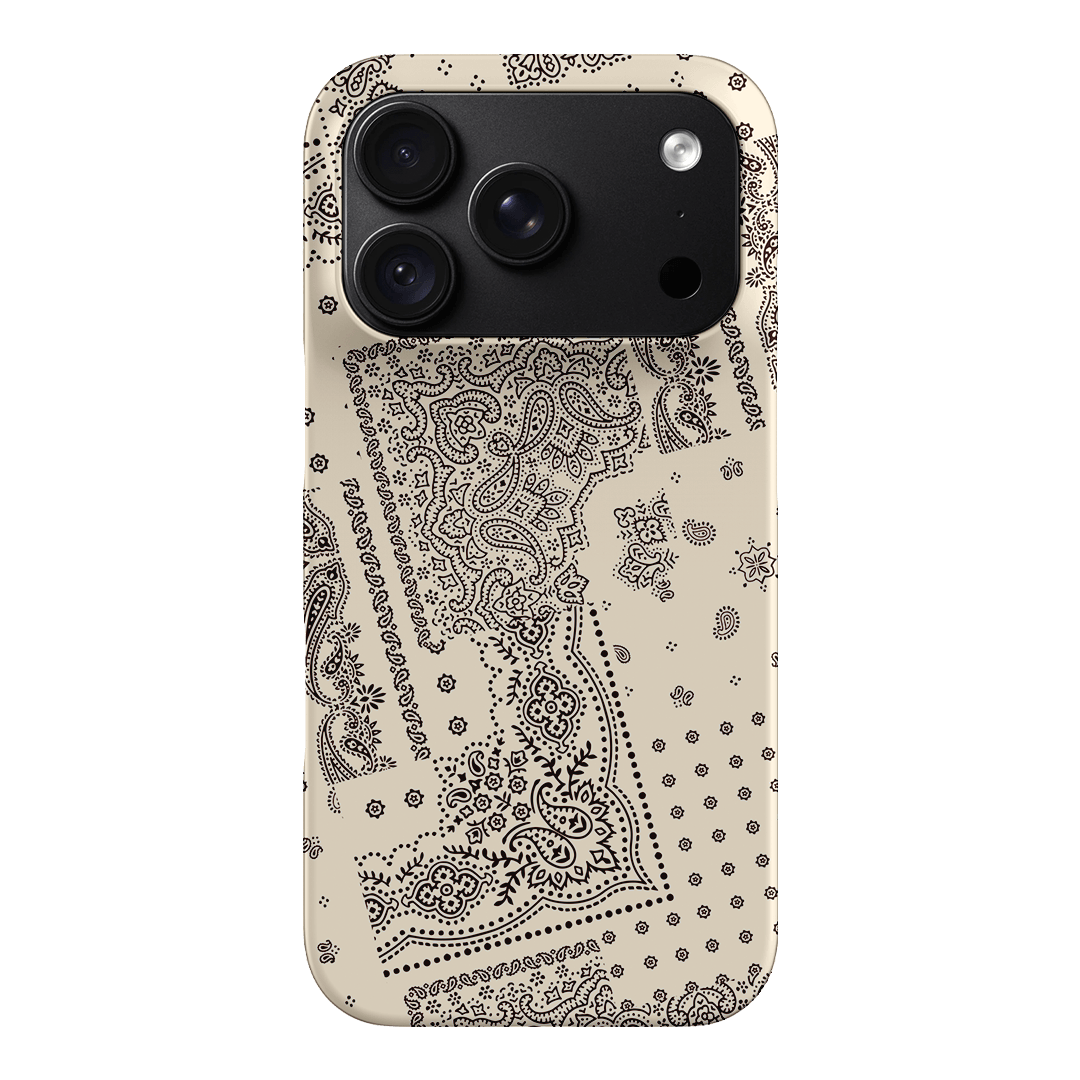Paisley Ecru Printed Phone Cases iPhone 18 Pro / Snap by The Dairy - The Dairy