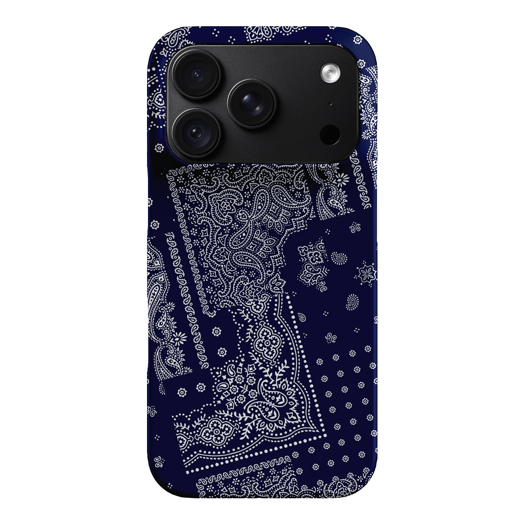 Paisley Indigo Printed Phone Cases iPhone 18 Pro / Snap by The Dairy - The Dairy