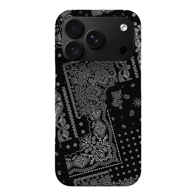 Paisley Noir Printed Phone Cases iPhone 18 Pro / Armoured by The Dairy - The Dairy