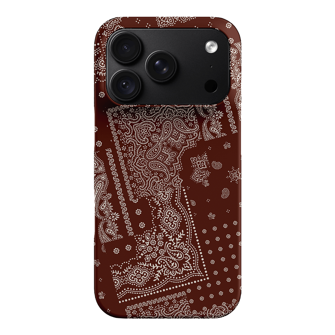 Paisley Cinnamon Printed Phone Cases iPhone 18 Pro / Snap by The Dairy - The Dairy