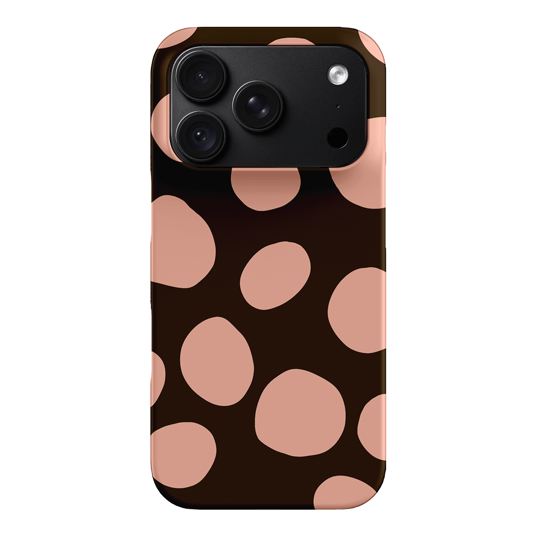 Pebbles Chocolate Pink Printed Phone Cases iPhone 18 Pro / Snap by Veronica Tucker - The Dairy
