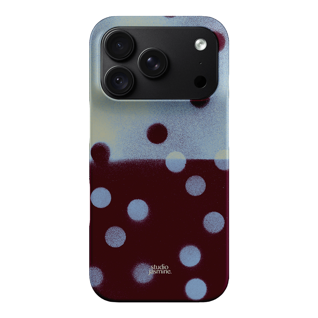 Plum Polka Dot Printed Phone Cases iPhone 18 Pro / Snap by Jasmine Dowling - The Dairy