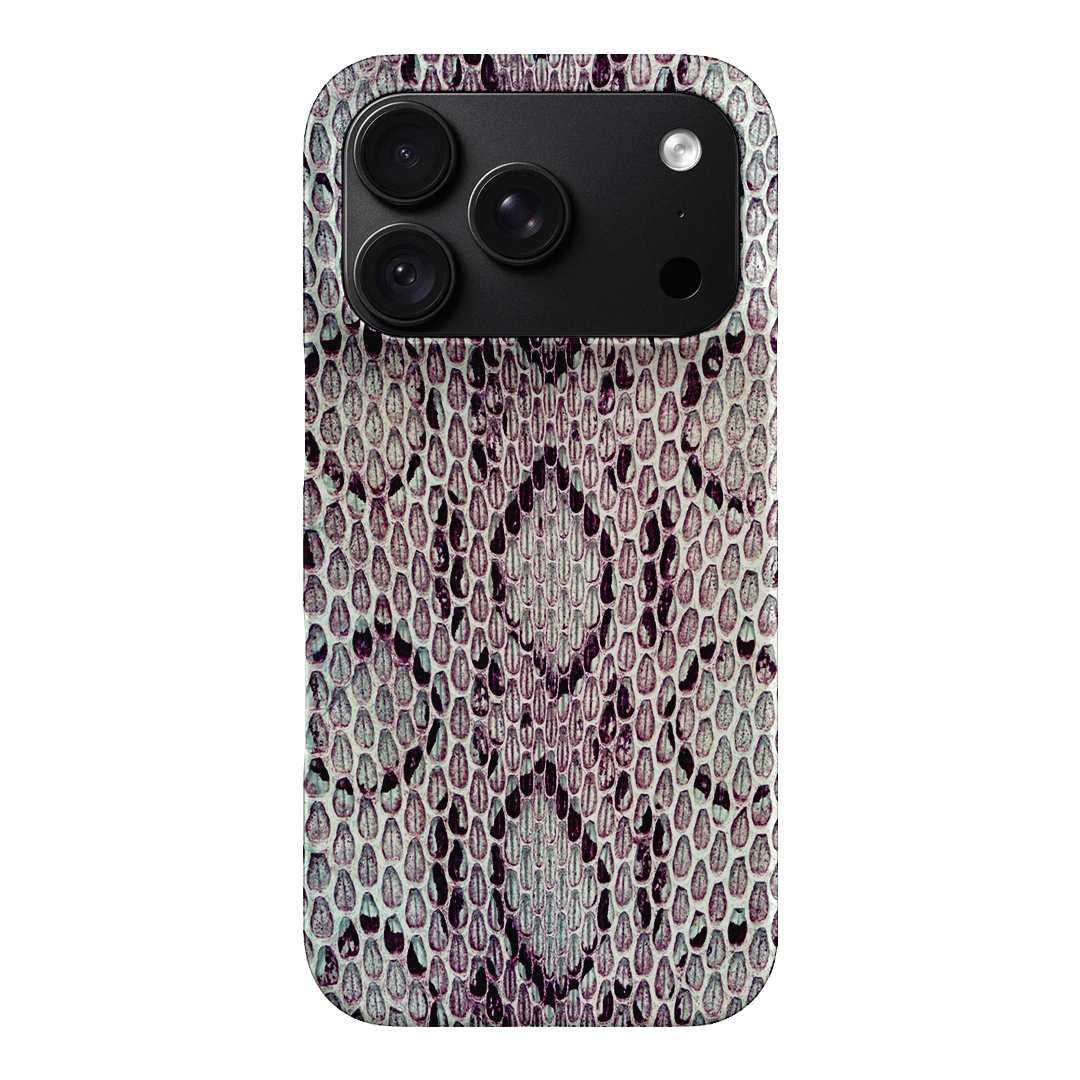 Plum Python Printed Phone Cases iPhone 18 Pro / Snap by The Dairy - The Dairy