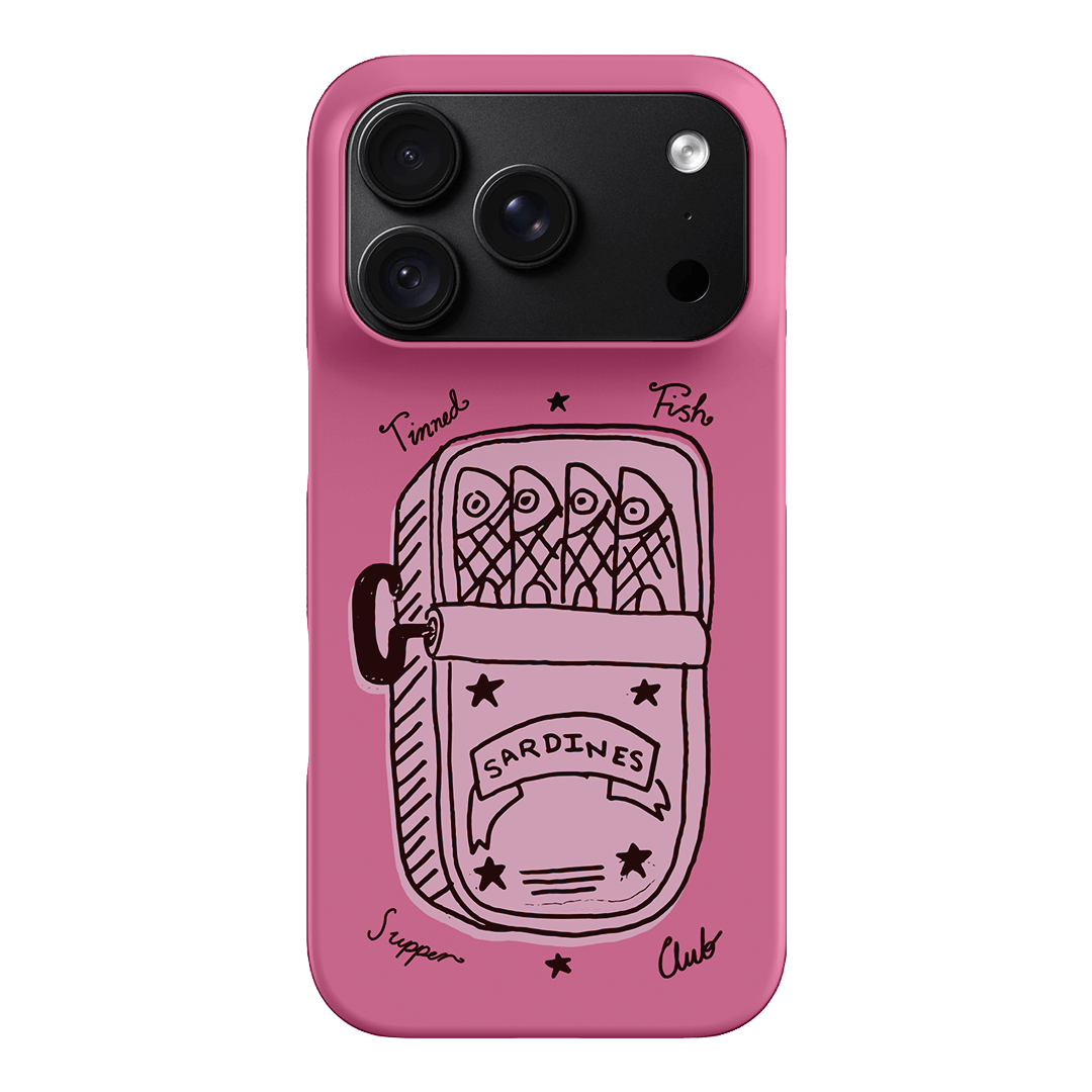 Sardine Social Pink Printed Phone Cases iPhone 18 Pro / Snap by The Dairy - The Dairy