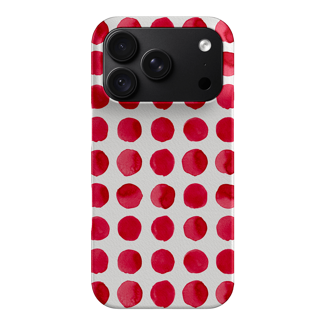 Spots in Red Printed Phone Cases by The Dairy - The Dairy