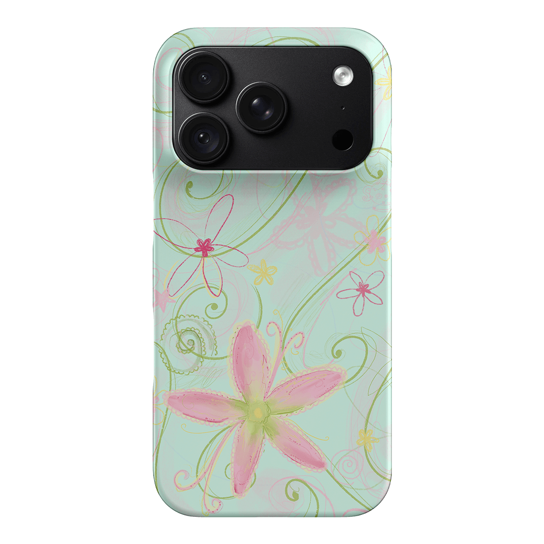 Swirl Blue Printed Phone Cases iPhone 18 Pro / Snap by Kayla Carr - The Dairy