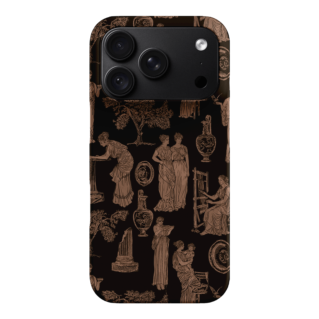 Symposium Burnt Umber Printed Phone Cases iPhone 18 Pro / Snap by Veronica Tucker - The Dairy
