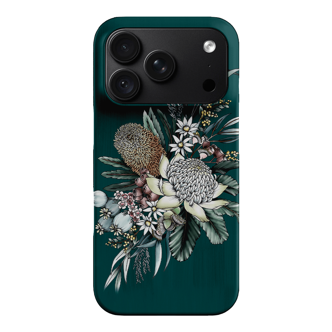 Teal Native Printed Phone Cases iPhone 18 Pro / Snap by Typoflora - The Dairy
