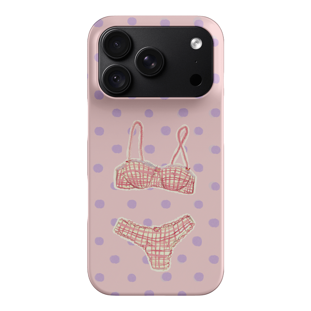 Vintage Gingham Printed Phone Cases iPhone 18 Pro / Snap by Kayla Carr - The Dairy