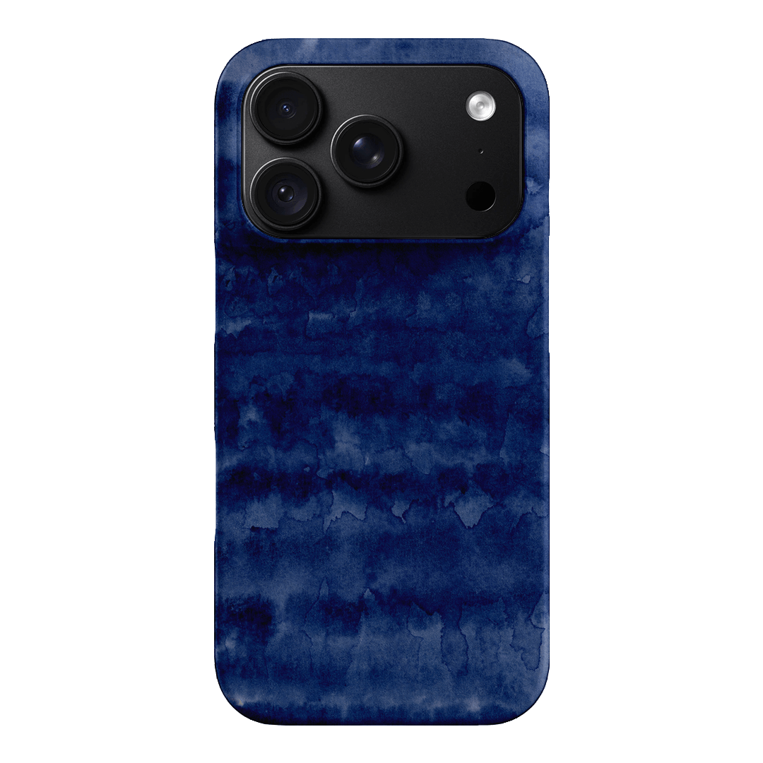 Watercolour Stripes Navy Printed Phone Cases iPhone 18 Pro / Snap by The Dairy - The Dairy