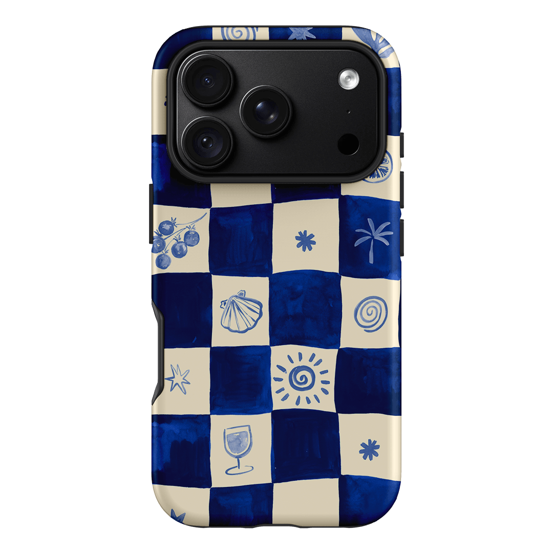 Afternoon Mezze Azure Printed Phone Cases iPhone 18 Pro / Armoured by Charlie Taylor - The Dairy