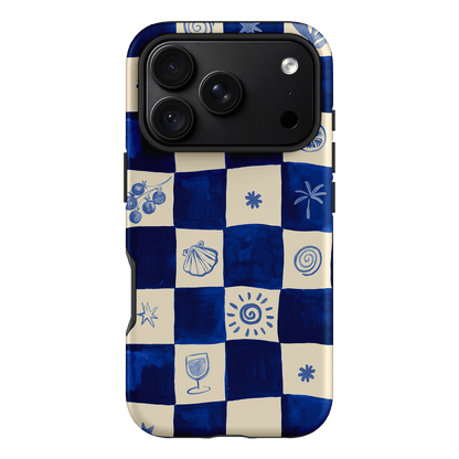 Afternoon Mezze Azure Printed Phone Cases iPhone 18 Pro / Armoured by Charlie Taylor - The Dairy