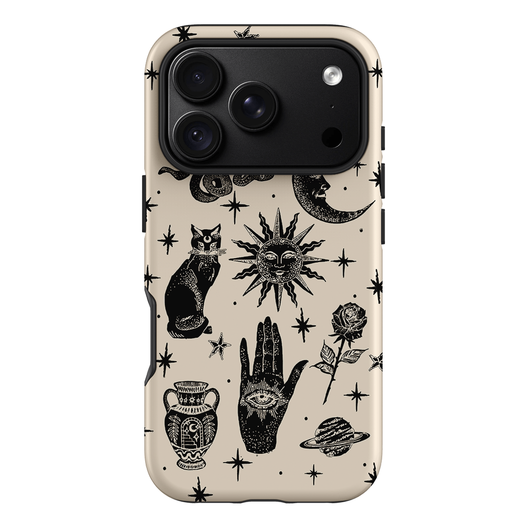 Astro Flash Beige Printed Phone Cases iPhone 18 Pro / Armoured by Veronica Tucker - The Dairy